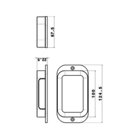 Boîtier de jonction mural en plastique ABS personnalisé, point d'accès WiFi, indice de protection IP54, 124x67x34mm