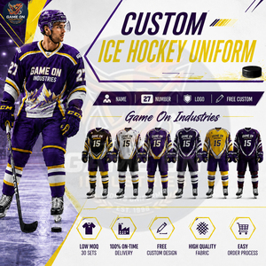 Nouvelle Arrivée 2026 – Tenue de Sport Personnalisée de Haute Qualité avec Impression par Sublimation, Service OEM/ODM, Uniforme de Hockey sur Glace sur Mesure Direct Usine - Product Image 5