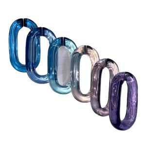 Grands maillons de chaîne en résine transparente colorée pour décoration murale, idéal pour projets DIY, séparateurs de pièce et accessoires de rideaux - Product Image 2