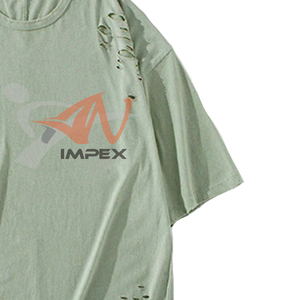 เสื้อยืดโอเวอร์ไซส์ลายโลโก้วินเทจสำหรับผู้ชาย สไตล์ทำสีซีดแบบดิสเทรส ผ้าฝ้าย 100% น้ำหนัก 240 กรัม ทรงหลวม ใส่สบายสำหรับฤดูร้อน ขายส่ง - Product Image 4