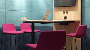 Silent Room XL Large Soundproof Acoustic Pod w/Glass Facade & Fabric Back - Product Image 3