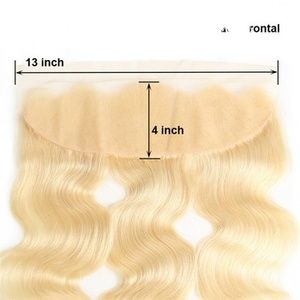 La mejor alta calidad Rubio HD encaje frontal indio cabello humano onda virgen exportado y fabricado en la India - Product Image 6