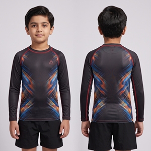 Wholesale BJJ Rash Guard Set With Shorts Custom Sublimated Long Sleeve Jiu Jitsu <b>Compression</b> Rashguard No Gi Fight Wear - Product Image 1