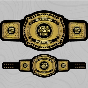 เข็มขัดแชมป์ MMA UFC แบบกำหนดเอง สายหนัง 4 มม. ทองเหลือง ซิงค์ เข็มขัดแชมป์การต่อสู้ รางวัลการแข่งขันมวย - Product Image 5