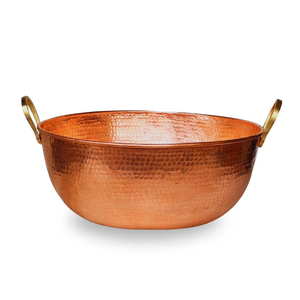 Bol de Pédicure Compact en Cuivre Pur Doré Tendance Actuelle pour Manucure, Cuticules, Soins des Pieds et Spa Profond - Product Image 4