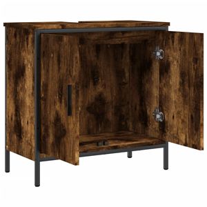 Mueble de Baño Mediano con Lavabo en Madera de Roble Ahumado para Muebles de Baño - Product Image 6