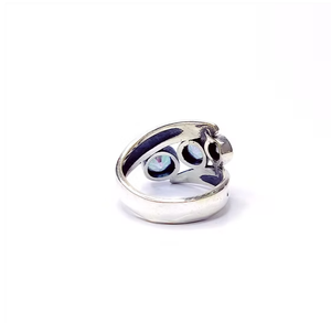 Anillo de Plata de Ley 925 de Lujo con Topacio Místico Facetado Redondo, Precio de Fábrica, Proveedor al por Mayor - Product Image 4