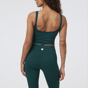 Top Deportivo de Punto Acanalado, Suave, Ecológico, Transpirable, para Mujer, en Oferta - Product Image 2