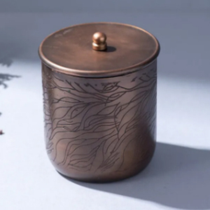 Portavelas de cobre antiguo con tapa, nuevo diseño, portavelas de cobre con tapa, portavelas cilíndricos de metal. - Product Image 2