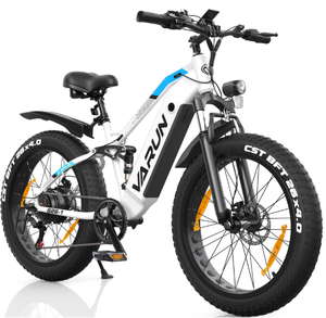 Bicicleta Eléctrica de Montaña S26-1 2026 Más Vendida - Negra/Blanca con 3 Años de Garantía y Envío Gratuito a Todo el Mundo - Product Image 3