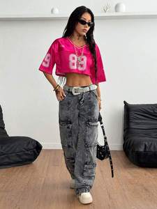 Jersey de Fútbol Corto Personalizado en Malla Rosa con el Número 89, Estilo Urbano para Mujer, Proveedor Mayorista OEM - Product Image 5