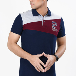 Camiseta de Verano de Súper Calidad Antiarrugas, Talla Grande, Manga Corta, Estampado Sólido, Bordado de Golf, Personalizable con la Marca - Product Image 4