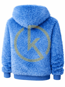 Men's Fur <b>Sherpa</b>-<b>Lined</b> Fleece <b>Hoodie</b> Thermal Long Sleeve Outdoor Tactical Warm Fuzzy Coats Hooded Outwear - Product Image 4