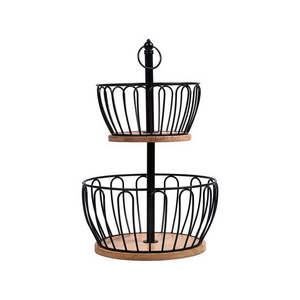 Modern Metal Wire 3-Tier Storage <b>Basket</b> <b>Stackable</b> Space Saving Neatening Stand Multi-Purpose Rectangle Shape - Product Image 5