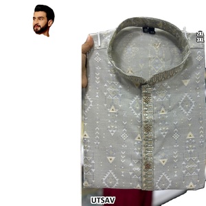 Zaffran Luxe Traditional <b>Silk</b> Floor-Length Regular Fit Quick Dry Party <b>Kurta</b> - Product Image 1