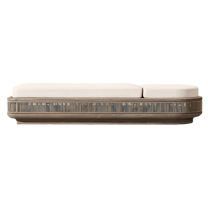 Chaise longue d'extérieur Emma Premium à profil bas, avec coussin épais, style flottant, structure en teck, dossier réglable – Offre Spéciale - Product Image 3