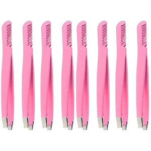 Pinzas Profesionales de Lujo Hechas a Mano KI-CT-03 para Dar Forma a las Cejas, Punta Puntiaguda, Acero Inoxidable, Cómodas - Product Image 1