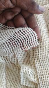 ถุงช้อปปิ้งแบบตาข่ายพร้อมหูหิ้ว พิมพ์โลโก้ได้ตามต้องการ พร้อมป้ายกำกับ ใช้ซ้ำได้ สำหรับใส่ของชำ ผลไม้ ผ้าฝ้ายออร์แกนิค - Product Image 2