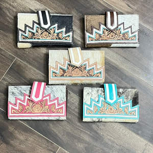 Women Luxury 2026 Handmade Genuine Cowhide Leather <b>Wallet</b> Floral Tooled Clutch Stylish Card Holder Organizer Perfect for Unisex - Product Image 4