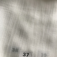 Naturweißer 30-75D Chiffon Gestreifter Georgette Koshibo Stoff mit Gold-Silber Metallic-Faden und Knittereffekt für Digitaldruck