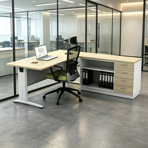Premium Modern 6 Feet Manager <b>Office</b> Desk Durable Spacious Commercial Freestanding Professional <b>Workstations</b> AY <b>Office</b> System - Product Image 2