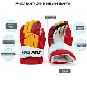 Durable Training & <b>Game</b> Gear Ice Hockey Protective Gloves for Men Youth Players <b>Padded</b> Sports Gloves Customized Color Gloves - Product Image 2