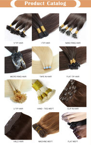 Vente en gros d'extensions de cheveux double trame avec cuticule vierge alignée avec bande humaine avec pointe en U dans de vraies extensions de cheveux remy super dessinées de Chine - Product Image 5