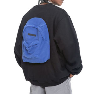 Sudadera con capucha de algodón grueso de alta calidad, estilo urbano, con hombros caídos, bordada, de felpa francesa, personalizada, de gran tamaño - Product Image 6