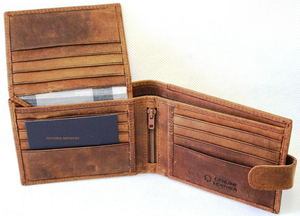 Portefeuille en cuir minimaliste pour homme, porte-cartes fin pour poche avant, vente en gros, personnalisable OEM, portefeuille ultra-fin en cuir véritable pour homme - Product Image 6