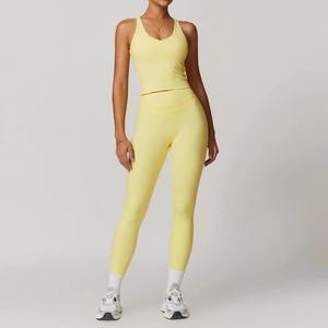 High Quality Women's Yoga <b>Bra</b> Sets Leggings Quick Dry Eco-Friendly <b>Bamboo</b>/Cotton/Spandex Workout Gym Clothing Wholesale Fitness - Product Image 4