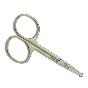 Tijeras para el pelo de la nariz, herramienta de aseo profesional de acero inoxidable, punta fina, punta de seguridad, duradera, reutilizable, recorte preciso del pelo de la nariz - Product Image 2