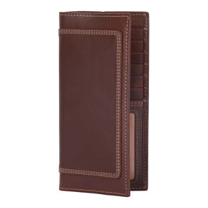 Cartera Larga de Cuero Marrón Delgada Premium para Hombre y Mujer, Elegante, Hecha a Mano, Porta Tarjetas y Efectivo, Estilo Profesional - Product Image 6