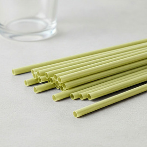 Green Algae <b>Drinking</b> <b>Straws</b> Disposable Eco-Friendly Individually Wrapped Biodegradable <b>Straws</b> <b>for</b> Bubble Tea Cafe - Product Image 5