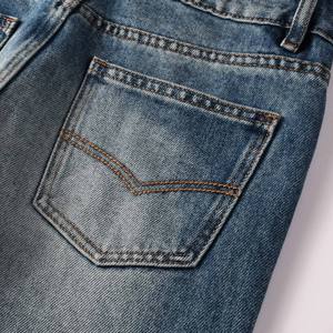 Pantalones Vaqueros Azules Oscuros de Corte Holgado Personalizados para Hombre, Nueva Moda de Verano, Estilo Urbano, Vaqueros Personalizados para Hombre - Product Image 6
