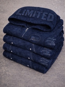 Best Quality 100% Cotton Fleece Winter Men's Acid Washed Quarter Zip Hoodies Breathable Quick Dry Boxy Fit Winter Season 2027 - Product Image 6