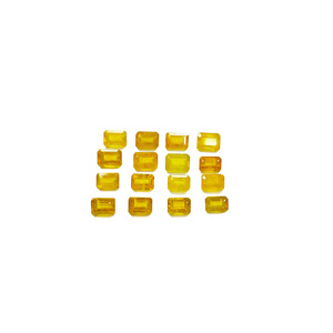 พลอยแซฟไฟร์สีเหลืองธรรมชาติจากกรุงเทพฯ ทรงแปดเหลี่ยมเจียระไนขนาด 5x7 มม. พลอยแซฟไฟร์สีเหลืองธรรมชาติแบบเจียระไนสำหรับทำเครื่องประดับ - Product Image 3