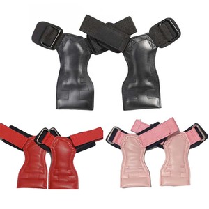 Protector de manos de cuero para levantamiento de pesas CrossFit, con orificios, para dominadas, gimnasia y fitness - Product Image 6