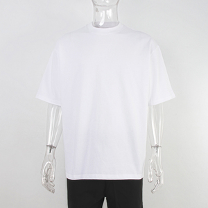 เสื้อยืดผู้ชายทรงโอเวอร์ไซส์ แฟชั่นไหล่ตก ผ้าคอตตอน 100% หนัก 280gsm 300gsm 320gsm คุณภาพสูง สั่งทำได้รวดเร็ว - Product Image 4