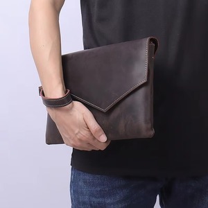 Business Modern Vintage Durable Genuine Leather Sling Waterproof <b>Laptop</b> <b>Sleeve</b> with Handle Closure for Daily Use LS-0233 - Product Image 4