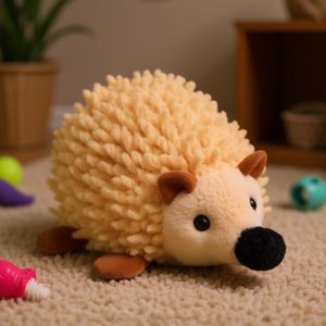 Juguete de Peluche de Erizo de 8 cm con Sonido y Hierba Gatera, Juguete Sonoro para Mascotas - Product Image 3