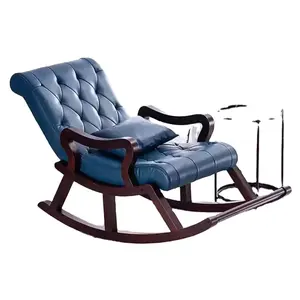 로즈 우드 흔들 라운지 의자 디자이너 수제 단단한 흔들 의자 안락 의자 럭셔리 나무 팔걸이 안락 의자 저렴한