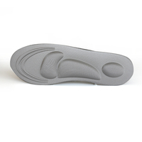 Semelles intérieures en tissu gris souple pour l'équilibre du pied, anatomiquement contournées, rembourrées, robustes et fiables
