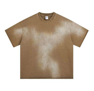 เสื้อยืดฮิปฮอปทรงปกติ ยูนิเซ็กซ์ คอกลม พิมพ์ลายดิจิทัล ลายเรียบ ผ้าโพลีเอสเตอร์/คอตตอนผสม แห้งเร็ว ระบายอากาศได้ดี - Product Image 1