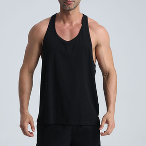 Débardeur sans manches en maille respirante de couleur unie pour homme avec logo frontal et col marin, gilet décontracté pour le quotidien et l'entraînement - Product Image 6