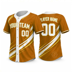 Maillots de baseball en gros, design personnalisé, respirants, légers, séchage rapide, unisexe, vêtements d'équipe, manches courtes, grandes tailles - Product Image 6