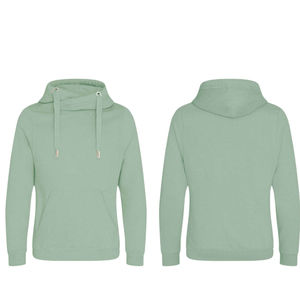 Sudadera con capucha de poliéster de alta calidad, suave, cómoda, duradera y transpirable, de punto, lisa, con cremallera, de ajuste holgado, para invierno, al por mayor - Product Image 1