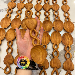 Juego de Cucharas de Madera con Diseño de Conchas Marinas 99 GOLD DATA - Más de 20 Piezas, Duraderas y Aptas para Lavavajillas - Product Image 5