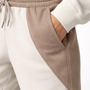 Conjunto de Sudadera con Capucha Unisex Extra Grande, 100% Algodón Premium, Forrada, Casual, de Invierno, con Forro Polar de 400g, Diseño Color Block Cristal, Transpirable - Product Image 5