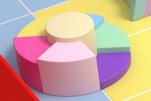 Structure de jeu intérieure en plastique colorée avec blocs et structures souples pour aire de jeux pour enfants - Product Image 6