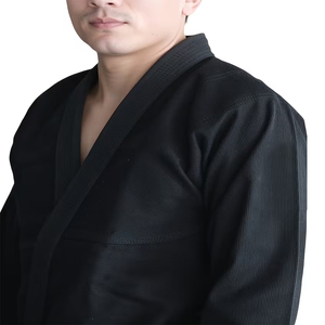 Nuevo Uniforme de BJJ Color Negro, Transpirable, de Secado Rápido, Unisex, para Adultos, Antiencogimiento, Tela de Algodón Perlado, Traje de MMA BJJ - Product Image 6